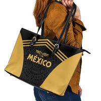 Football 2025 Mexico Leather Tote Bag Special Gold Edition