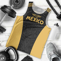 Custom Football 2025 Mexico Men Tank Top Special Gold Edition