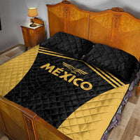 Football 2025 Mexico Quilt Bed Set Special Gold Edition
