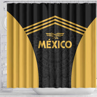 Football 2025 Mexico Shower Curtain Special Gold Edition