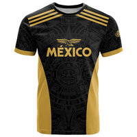 Custom Football 2025 Mexico T Shirt Special Gold Edition