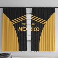 Football 2025 Mexico Window Curtain Special Gold Edition