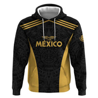 Custom Football 2025 Mexico Zip Hoodie Special Gold Edition