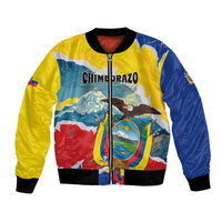 Personalized Ecuador Chimborazo Mountain Bomber Jacket La Sultana de Los Andes