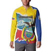 Personalized Ecuador Chimborazo Mountain Button Sweatshirt La Sultana de Los Andes