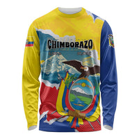 Personalized Ecuador Chimborazo Mountain Long Sleeve Shirt La Sultana de Los Andes