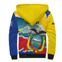 Personalized Ecuador Chimborazo Mountain Sherpa Hoodie La Sultana de Los Andes