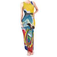 Personalized Ecuador Chimborazo Mountain Tank Maxi Dress La Sultana de Los Andes