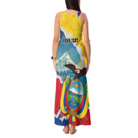 Personalized Ecuador Chimborazo Mountain Tank Maxi Dress La Sultana de Los Andes