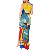 Personalized Ecuador Chimborazo Mountain Tank Maxi Dress La Sultana de Los Andes