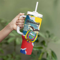 Personalized Ecuador Chimborazo Mountain Tumbler With Handle La Sultana de Los Andes