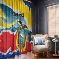 Ecuador Chimborazo Mountain Window Curtain La Sultana de Los Andes