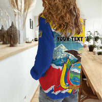 Personalized Ecuador Chimborazo Mountain Women Casual Shirt La Sultana de Los Andes