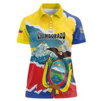 Personalized Ecuador Chimborazo Mountain Women Polo Shirt La Sultana de Los Andes