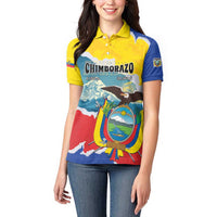 Personalized Ecuador Chimborazo Mountain Women Polo Shirt La Sultana de Los Andes
