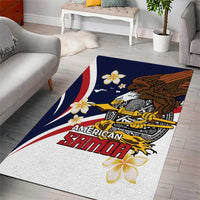American Samoa Area Rug Amerika Samoa Bald Eagle