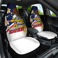 American Samoa Car Seat Cover Amerika Samoa Bald Eagle