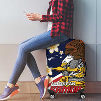 American Samoa Luggage Cover Amerika Samoa Bald Eagle
