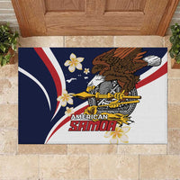 American Samoa Rubber Doormat Amerika Samoa Bald Eagle