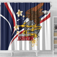 American Samoa Shower Curtain Amerika Samoa Bald Eagle
