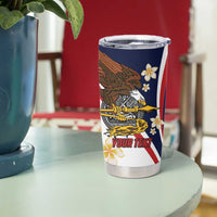 Personalized American Samoa Tumbler Cup Amerika Samoa Bald Eagle
