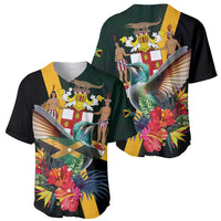 Jamaica Hummingbird Baseball Jersey Jumieka Tropical - Wonder Print Shop