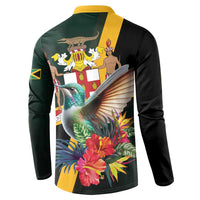 Jamaica Hummingbird Button Sweatshirt Jumieka Tropical - Wonder Print Shop