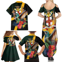 Jamaica Hummingbird Family Matching Summer Maxi Dress and Hawaiian Shirt Jumieka Tropical - Wonder Print Shop