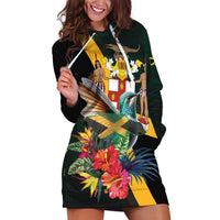 Jamaica Hummingbird Hoodie Dress Jumieka Tropical - Wonder Print Shop