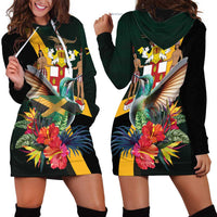 Jamaica Hummingbird Hoodie Dress Jumieka Tropical - Wonder Print Shop