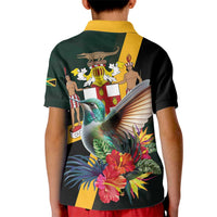 Jamaica Hummingbird Kid Polo Shirt Jumieka Tropical - Wonder Print Shop