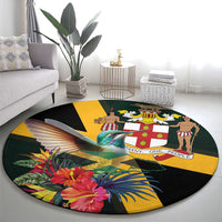 Jamaica Hummingbird Round Carpet Jumieka Tropical - Wonder Print Shop
