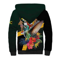 Jamaica Hummingbird Sherpa Hoodie Jumieka Tropical - Wonder Print Shop
