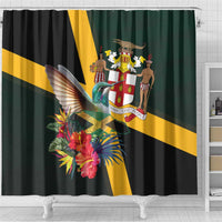 Jamaica Hummingbird Shower Curtain Jumieka Tropical - Wonder Print Shop