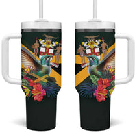 Jamaica Hummingbird Tumbler With Handle Jumieka Tropical - Wonder Print Shop