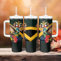 Jamaica Hummingbird Tumbler With Handle Jumieka Tropical - Wonder Print Shop