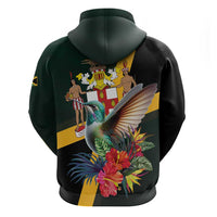 Jamaica Hummingbird Zip Hoodie Jumieka Tropical - Wonder Print Shop