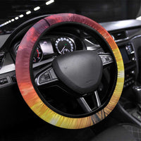 Puerto Rico Coqui Frog Sunset Steering Wheel Cover Isla Del Encanto Tropical Vibe - Wonder Print Shop