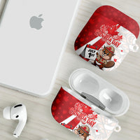 Canada Day AirPods Case Beaver Mountie Maple Leaves