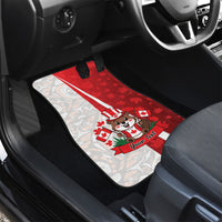 Personalised Canada Day Car Mats Beaver Mountie Maple Leaves