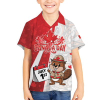 Personalised Canada Day Hawaiian Shirt Beaver Mountie Maple Leaves