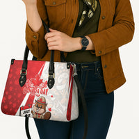 Canada Day Leather Bag Beaver Mountie Maple Leaves
