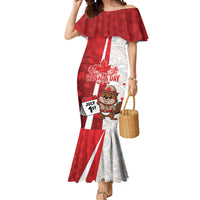 Personalised Canada Day Mermaid Dress Beaver Mountie Maple Leaves