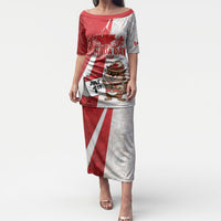 Personalised Canada Day Puletasi Beaver Mountie Maple Leaves