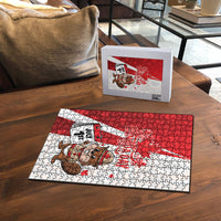 Canada Day Puzzle Beaver Mountie Maple Leaves