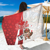 Canada Day Sarong Beaver Mountie Maple Leaves