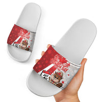Canada Day Slide Sandals Beaver Mountie Maple Leaves