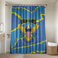 US Virgin Islands Bathroom Set Grunge Stylized