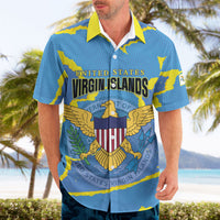 Personalized US Virgin Islands Hawaiian Shirt Grunge Stylized