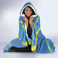 US Virgin Islands Hooded Blanket Grunge Stylized